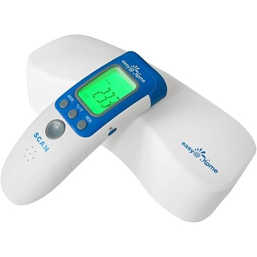 Easy@Home Digital Infrared Forehead Thermometer for Baby Child and Adult, Non-Contact, 3 Modes in 1, Hospital Accuracy with LCD Display and Fever Alarm, NCT-301
