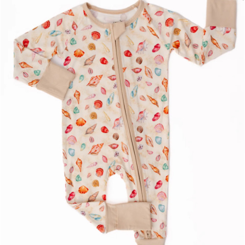Sea Shells Bamboo Zippered Sleeper