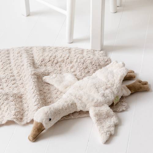 Goose Soft Toy, Luxury Children's Toys, Luxury Goose Toy, Organic Goose Toy, Luxury Baby Gifts, Gifts For Children, New Baby Gifts