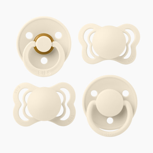 BIBS Try-it Pacifier Collection - Ivory, 0-6 Months