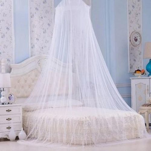 Universal Dome Mosquito Mesh Net Hanging Bed Canopy White