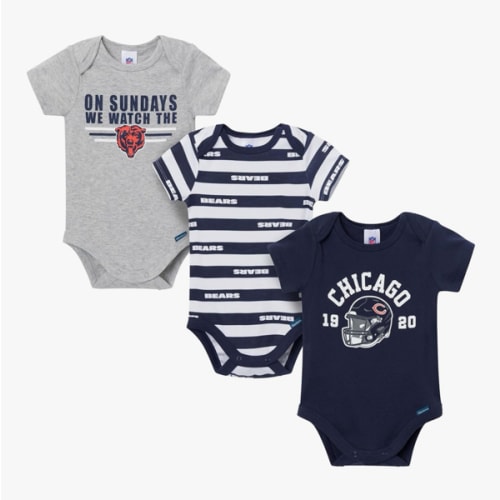 Gerber NFL baby-boys Nfl 3-pack Onesie Bodysuit