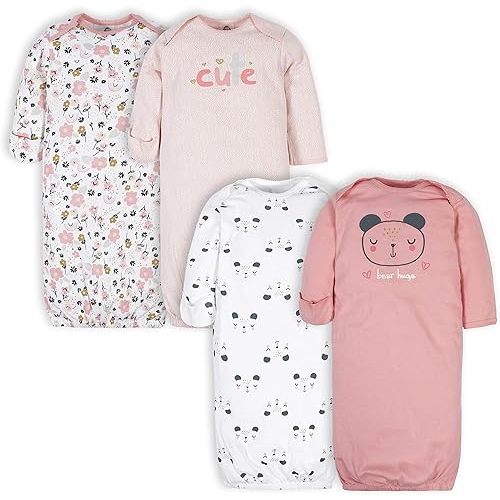 Gerber Baby Boy and Girls 4-Pack Sleeper Gown