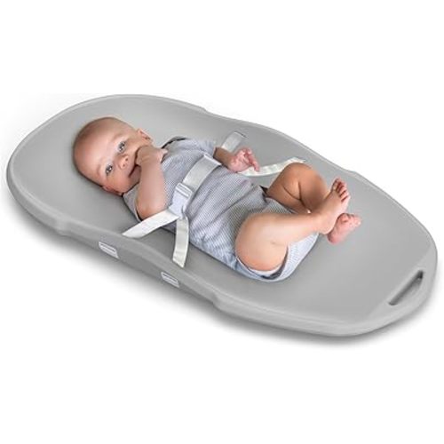 Baby Changing Pad, Soft & Wipe-Clean Changing Pad with Strap, EVA Waterproof Changing Table Pads for Dresser Top, Non-Slip Bottom, Lightweight, 30”×16”