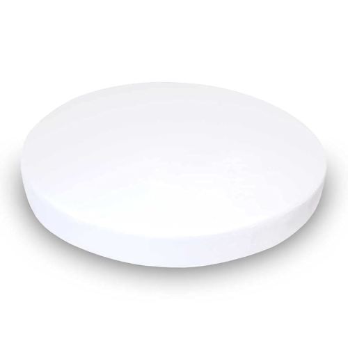SheetWorld Baby Fitted Round Crib Sheet, 100% Cotton Jersey Hypoallergenic Sheet, Unisex Boy Girl, 42 x 42 inches, Solid White, Made in USA
