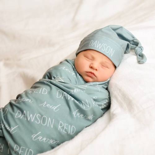 Personalized Baby Name Blanket, Personalized Baby Gift, Custom Coming Home, Gender Neutral Hospital Blanket, Baby Shower Gift, JS12