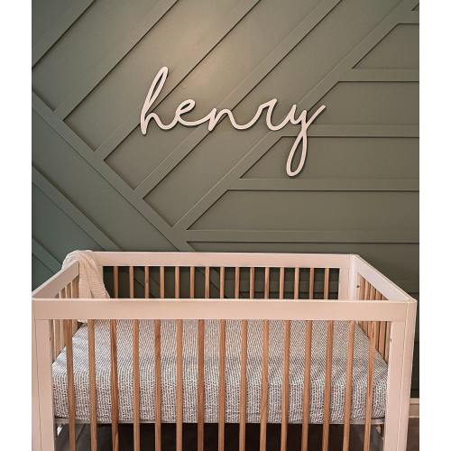 Custom baby name cutout | Personalized nursery name decor | Above the crib name sign | Baby shower gift idea | Baby boy girl name sign