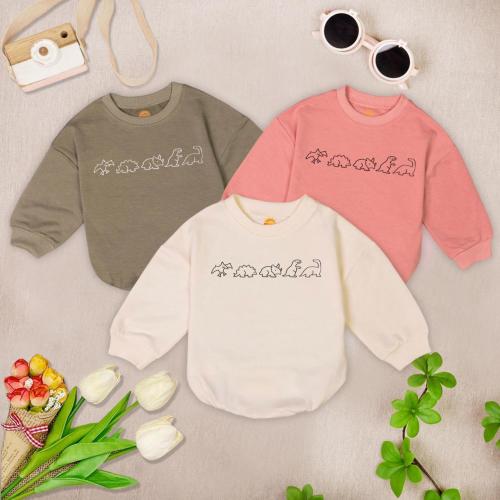 Dinosaur Baby Romper Sweater, Dinosaur Baby Bodysuit, First Birthday Baby Romper, Animal Lover Gift