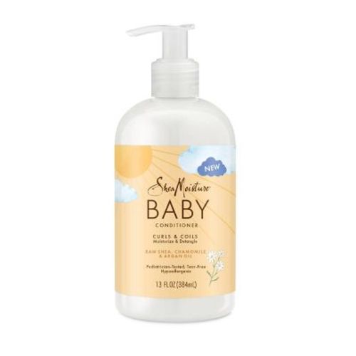 SheaMoisture Baby Raw Shea + Chamomile + Argan Oil Moisturizes & Detangles for Curls & Coils Conditioner - 13 fl oz