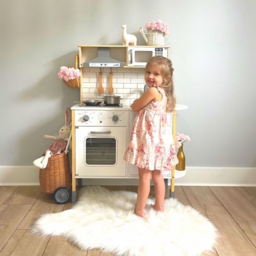 Tiny Land Play Kitchen with 18 Pieces Toy Food & Cookware Accessories