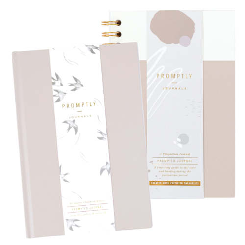 Postpartum +Childhood History Journal -Powdered Lilac Leatherette