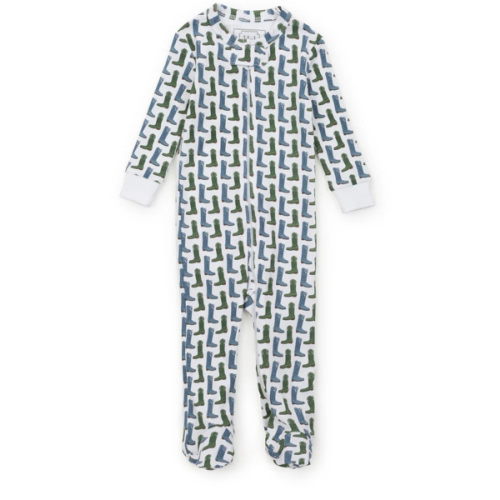 Lila and Hayes Zipper Pajama - Cowboy Boots