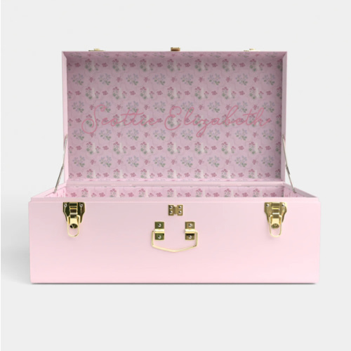 Grand Classic Trunk - Pink - Amongst The Blackberries and Geraniums / Embroidery