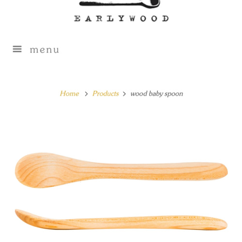 personalized wooden baby spoon - Earlywood