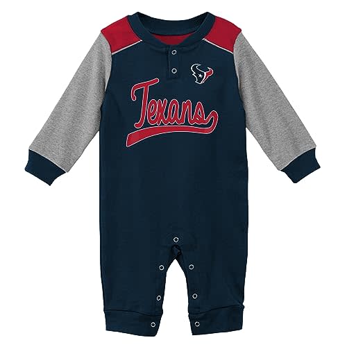 Outerstuff NFL Teams Newborn Unisex Baby Soft Long Sleeve Coverall Pajamas (0m-9m)