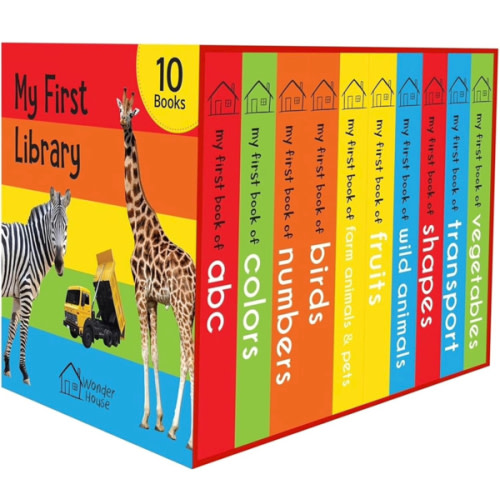 My First Library: Boxset of 10 Board Books for Kids