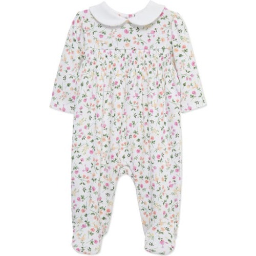 Scatter Floral Pima Cotton Footie