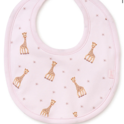 Sophie la girafe Pink Print Bib