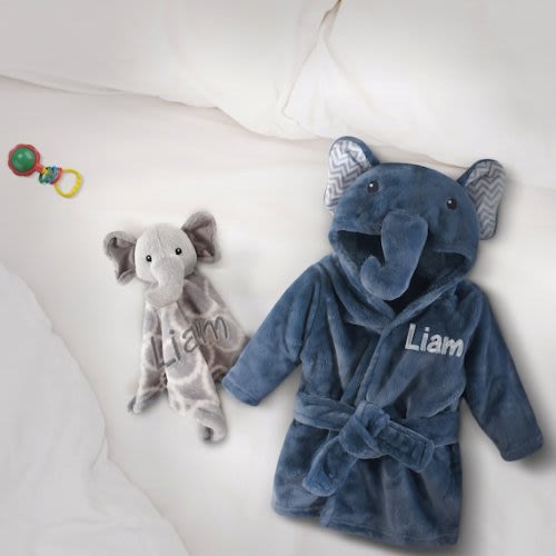 Elephant Robe for Baby Boys, Baby Bath Robe, Baby Robe With Ears, Boy Baby Bathrobe, Elephant Baby Shower Gift, Elephant Baby Robe With Name - Etsy