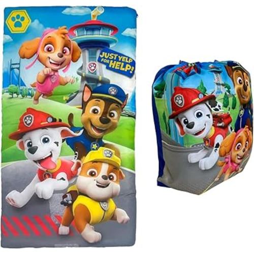 Franco Slumber-Bags Kids Soft Lightweight 2 Piece Sleeping/Slumber Bag and Sling Bag Set