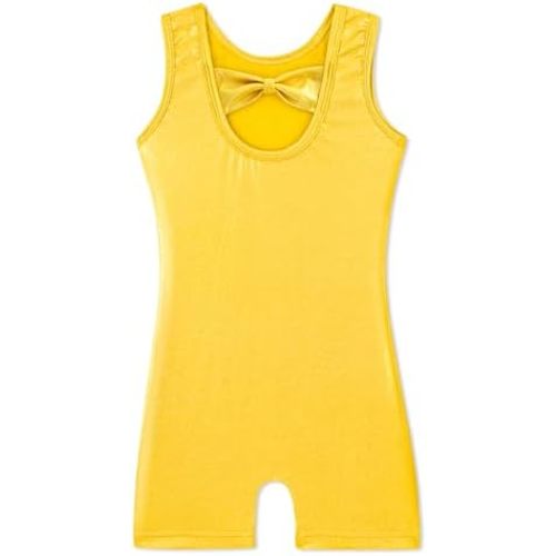 HOZIY Gymnastics Leotards for Girls with Shorts Toddlers Biketards Rainbow Unicorn Dinosaur Mermaid Leopard Flower Galaxy