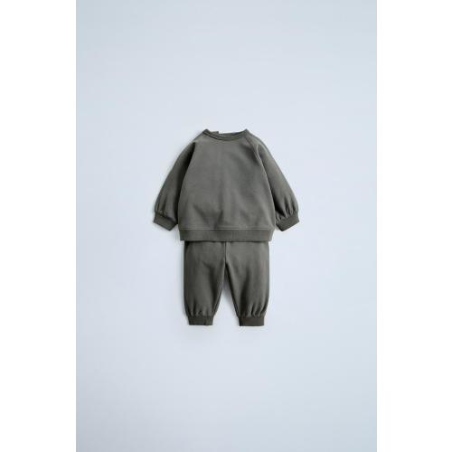 SWEATSHIRT AND JOGGER PANTS MATCHING SET - Anthracite grey | ZARA United States