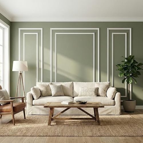 Pre Cut Wainscoting Wall Molding Panels, Adhesive Installation
