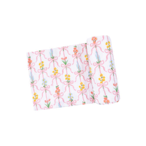 Muslin Swaddle, Ribbon Bouquets