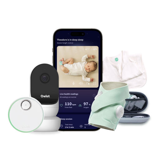 Owlet Dream Duo 2 Baby Sleep Monitor with Travel Case & White Sleeper - Sam's Club