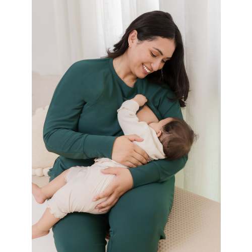Bamboo Maternity & Nursing Crew Neck Sweatshirt | Twilight - Kindred Bravely