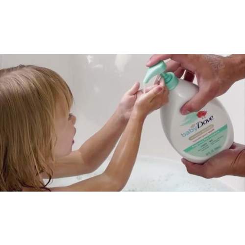 Baby Dove Fragrance Free Moisture Baby Body Wash & Shampoo Hypoallergenic for Eczema-Prone Skin - 20 fl oz