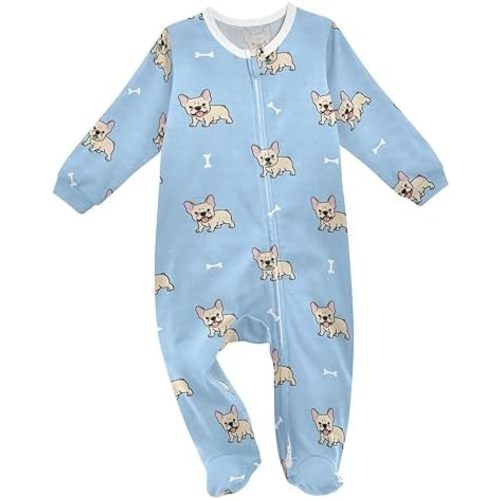 Baby One-Piece Rompers, Newborn To Infant Romper Footies, Corgi Different Poses