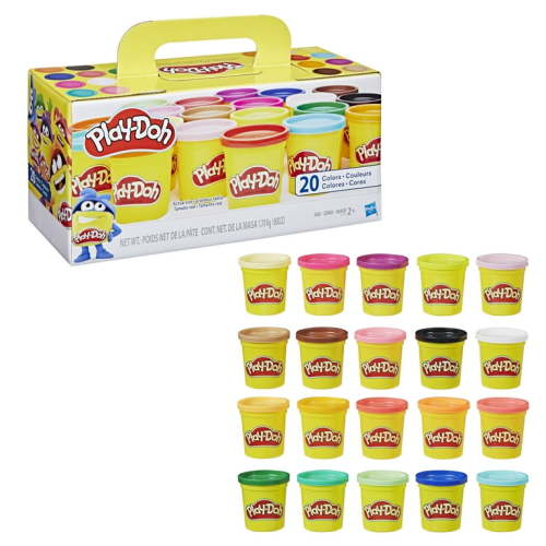 Play-Doh Super Color Pack, 20-Pack of 3-Ounce Cans, Bulk Mixed Kids Toys, Arts & Crafts