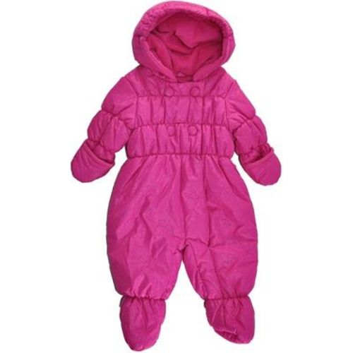 Rothschild Baby Girls' Floral Embossed Print Snowsuit Pram, Rubylight Pink, 6/9 Months