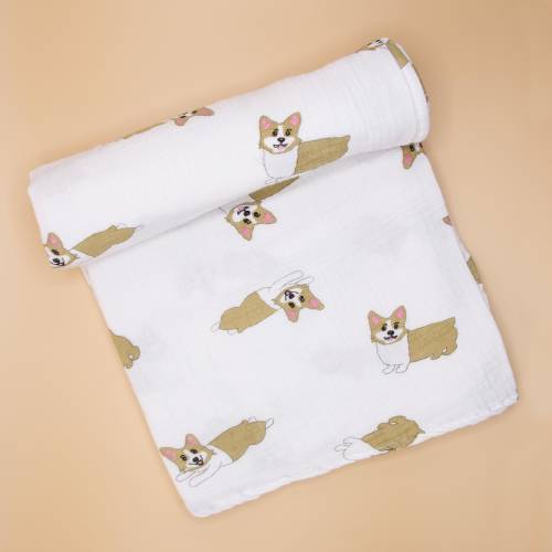 Corgi Baby Swaddle Blanket