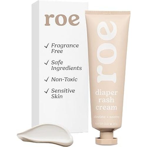 Roe Wellness- Diaper Rash Cream Paste Ointment W/Zinc Oxide | Maximum Strength Diaper Rashes Soothing Cream, Ointment for Babies