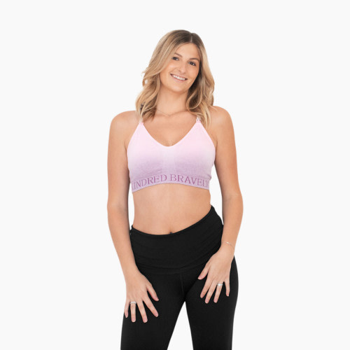 Kindred Bravely Sublime Hands-Free Pumping & Nursing Sports Bra - Ombre Purple, Medium