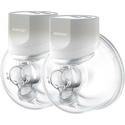 Momcozy Breast Pump Smart Display, 24mm, 2 Pack, Light Grey