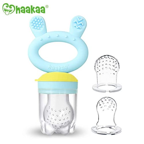 Baby Fresh Fruit Feeder Pacifier - Silicone Food Feeder and Teether All in One for Infant Safely Self Feeding,BPA Free Teething Relief Toy