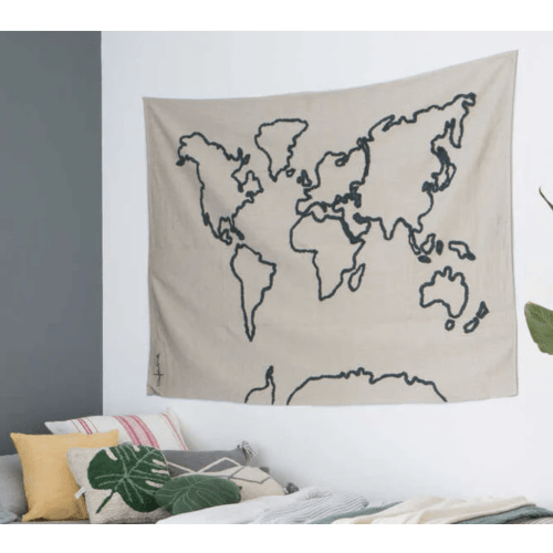 WALL HANGING CANVAS MAP