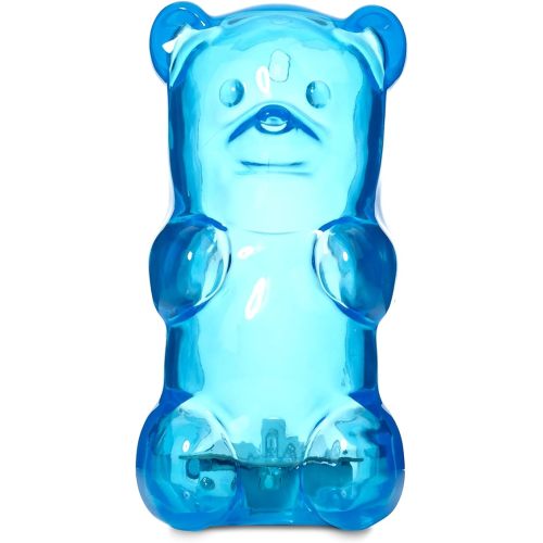 Gummygoods Squeezable Gummy Bear Night Light - Rechargeable, Portable, Squishy Lamp, 60-Min Sleep Timer - Ideal for Kids, Baby Nursery, Adults and Dorm Rooms - (Blue)
