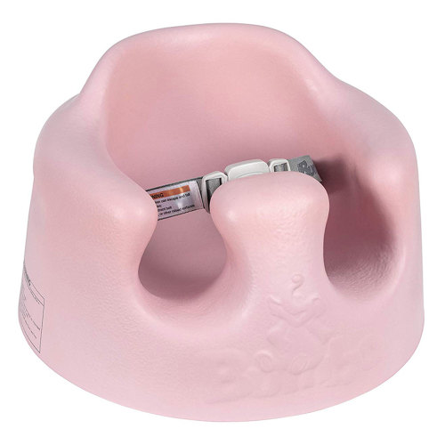 Bumbo Newborn Support Activity Floor Seat, Baby Sit Up Chair w/Adjustable Harness, Cradle Pink