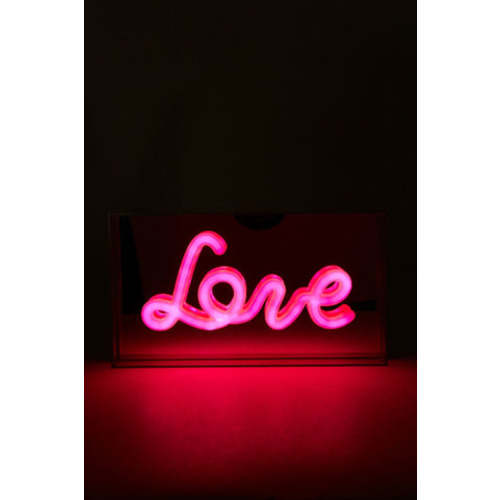 Love LED Mirrored Light With Neon Effect – GIZMOS AND GADGETS