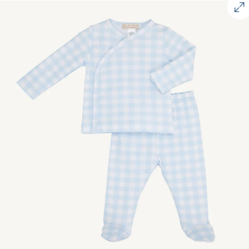 Cameron Cross-Front Set - Buckhead Blue Gingham