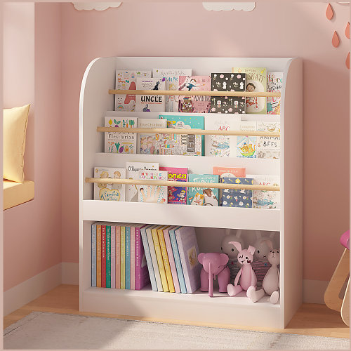 East Urban Home Kids Bookshelf with Open Storage, Front-Facing Children's Bookcase, Multi-Tier Wooden Book Display Shelf & Reviews | Wayfair