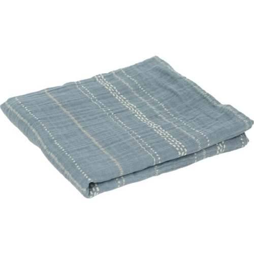 Organic Cotton Muslin Swaddle Blanket, Stillwater Stitch - Little Unicorn | Maisonette