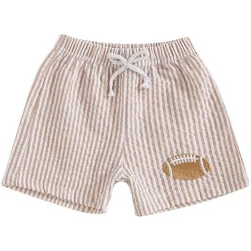 Toddler Boys Football Shorts Seersucker Swim Trunks Golf Baseball Baby Summer Clothes Striped Beach Shorts Bottoms