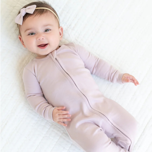Colored Organics | Peyton Zipper Sleeper 3-6mo Wisteria