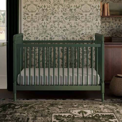 Namesake Liberty 3-in-1 Convertible Spindle Crib with Toddler Bed Conversion Kit