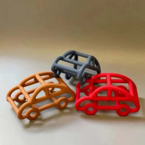 Three Hearts - 3D Silicone Car Teether